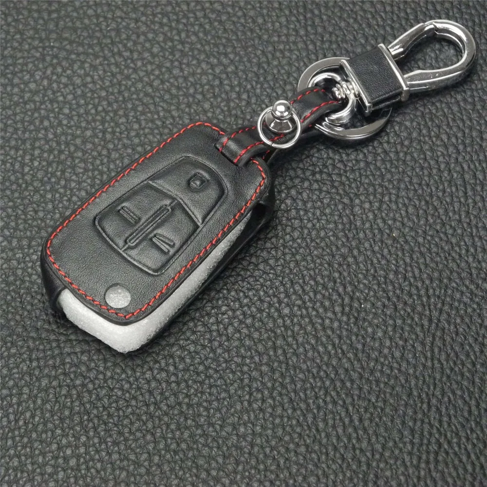 Jingyuqin кожаный чехол для ключей Vauxhall/Opel/Astra H/Corsa D/Vectra C/Zafira 3 кнопки без логотипа|opel key