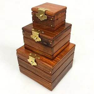 Super Locked Boxs - Professional (ROSEWOOD EDITION) Magic Tricks Magician Stage Gimmick Borrow Object Appearing in Box Magie | Игрушки и