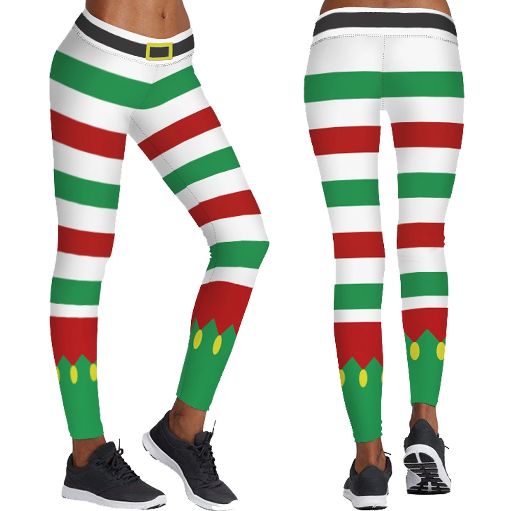 Leuke Kerstman Elf Cosplay Yoga Panty Vrouwelijke Skinny Sportbroek  Kerstman Broek Groen Rode Strepen Running Leggings|yoga tights|legging  runningtights yoga - AliExpress