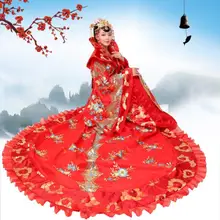 Элегантная королевская одежда королевы китайской древней династии Тан мин костюм принцессы сказочное платье для выступлений на сцене Вышивка Сучжоу поп