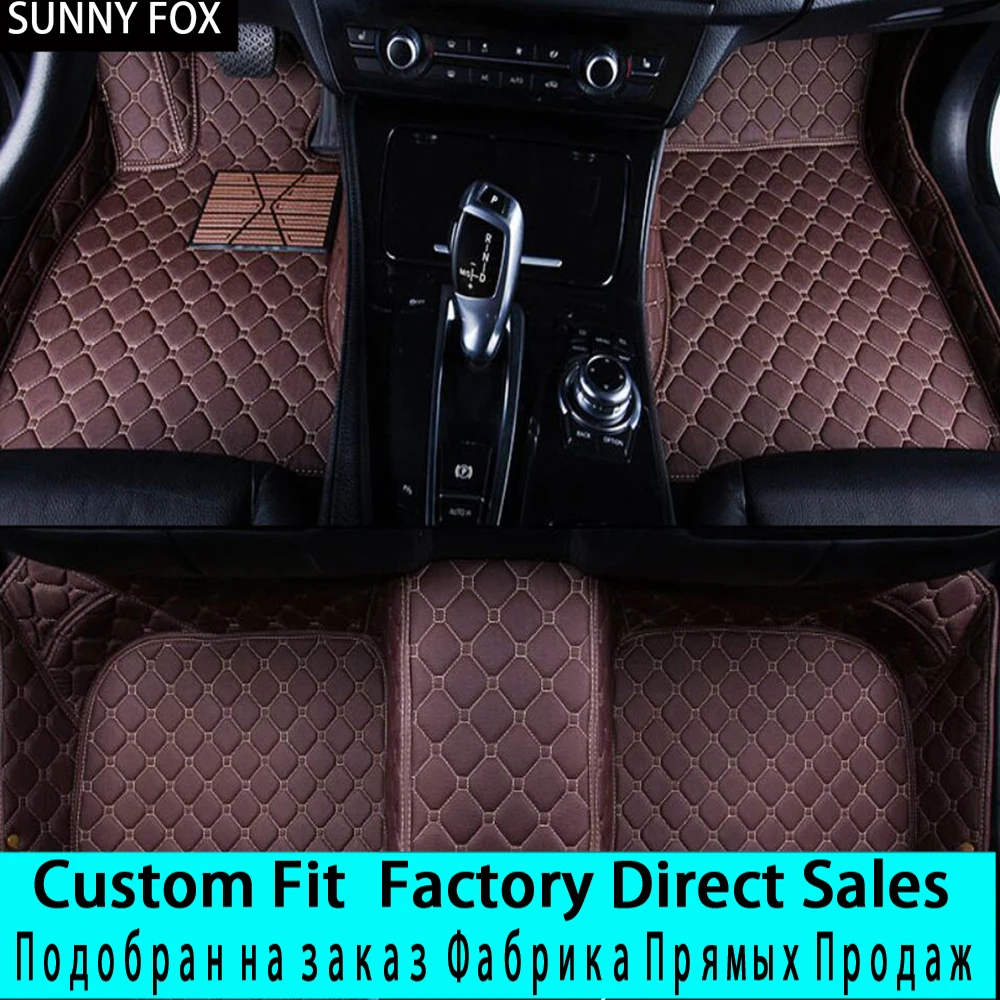 

SUNNYFOX Car floor mats for Toyota Corolla RAV4 Mark X Crown Verso FJ Cruiser yaris L 5D car-styling carpet floor liner