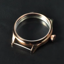 Часы, 44 мм Corgeut Rosegold покрытием Рука обмотки часы чехол для ETA 6497 6498 Чайка 3600 механическое движение CM2002RCA