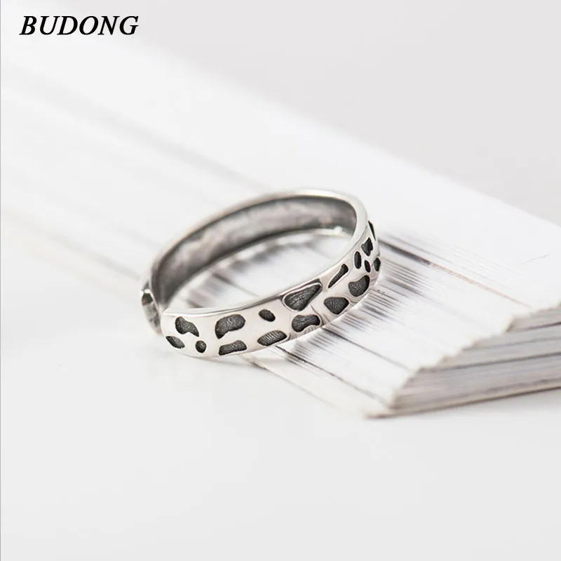

BUDONG New Arrival Infinity 100% 925 Sterling Silver Rings Stackable Finger Rings for Women Wedding Party Silver Jewelry XURT215