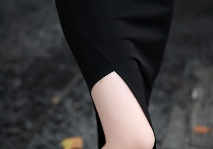 Летняя талия тонкая бедра юбка неправильное сексуальное платье-карандаш модная юбка «Ласточкин хвост»