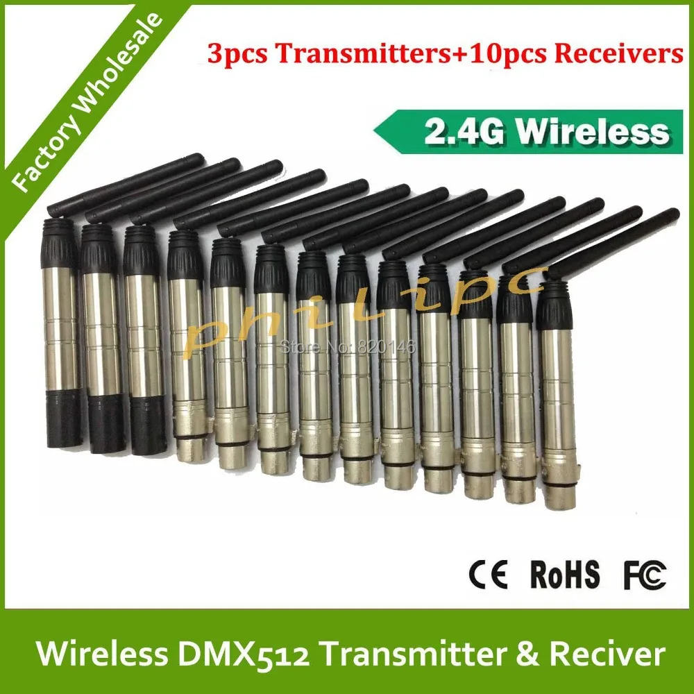 

DHL/EMS Free Shipping 2.4Ghz Wireless DMX512 Console DFI DMX512 wireless Transmitter or Receiver DMX wireless kit