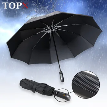 

Wind Resistant Automatic Folding Umbrella Rain Women Waterproof Business Gift Big Windproof Umbrellas Rain For Men 10K Parasol