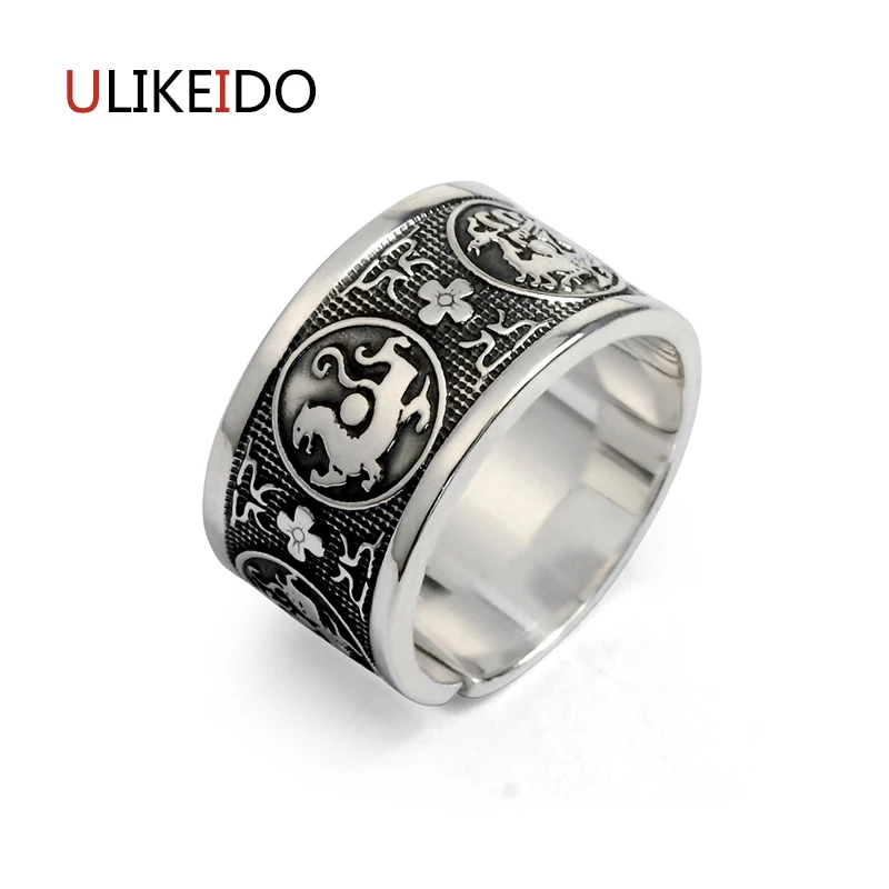 100 Pure 925 Sterling Silver Jewelry Rings Wide Version Men
