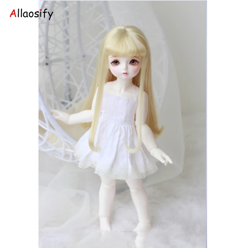 Allaosify bjd волосы длинные кудрявая кукла парик 1/3 1/4 1/6 BJD парики высокотемпературные волокна волос для кукол bjd волосы