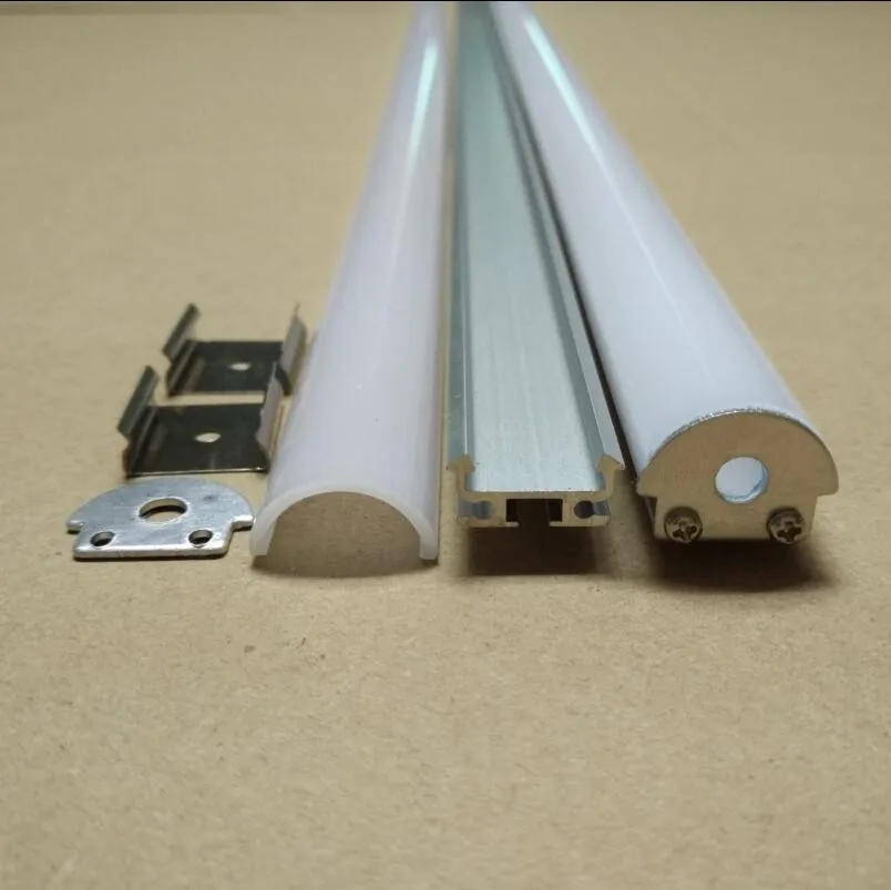 

DHL/FEDEX/EMS Free shipping 2000mmX17.7mmX8.4mm LED Aluminum Profile with Milky Cover Cabinet Wardrobe Profile LED Strip Holder