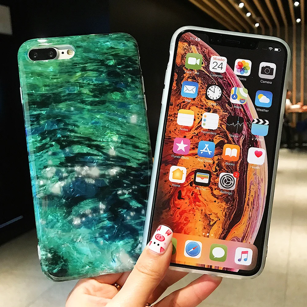 KIPX1120_5_JONSNOW Glitter Phone Case For iPhone X XR XS Max Cases Soft TPU Back Cover For iPhone 6S 6P 7 8 Plus Cover Case