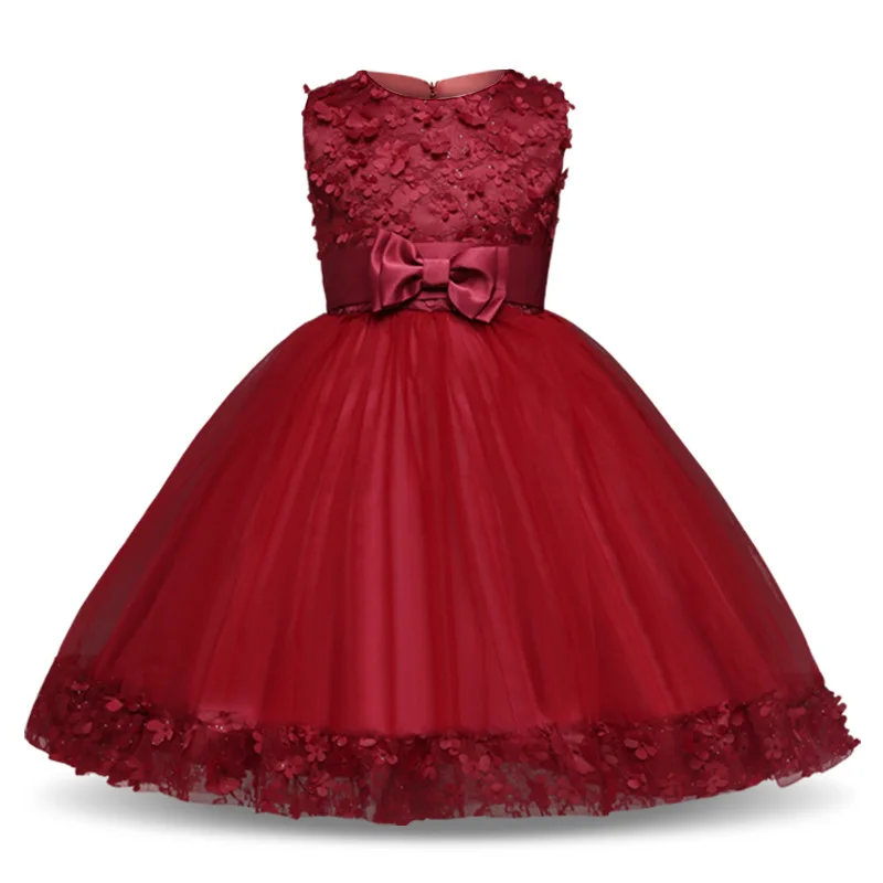 

Kids Birthday Princess Party Dresses for Girls Infant Flower Children Bridesmaid Elegant Dress for Girl Baby Girls Clothes