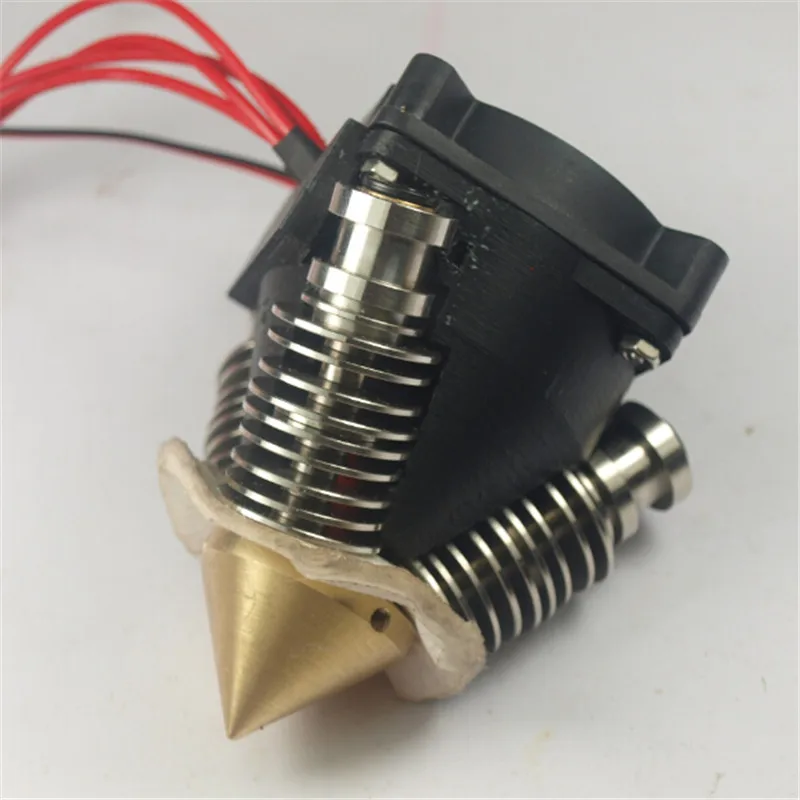 

3D printer Parts, Triple inputs diamond hotend nozzle full kit 1.75 mm 0.4 mm  for multi color 3D printing