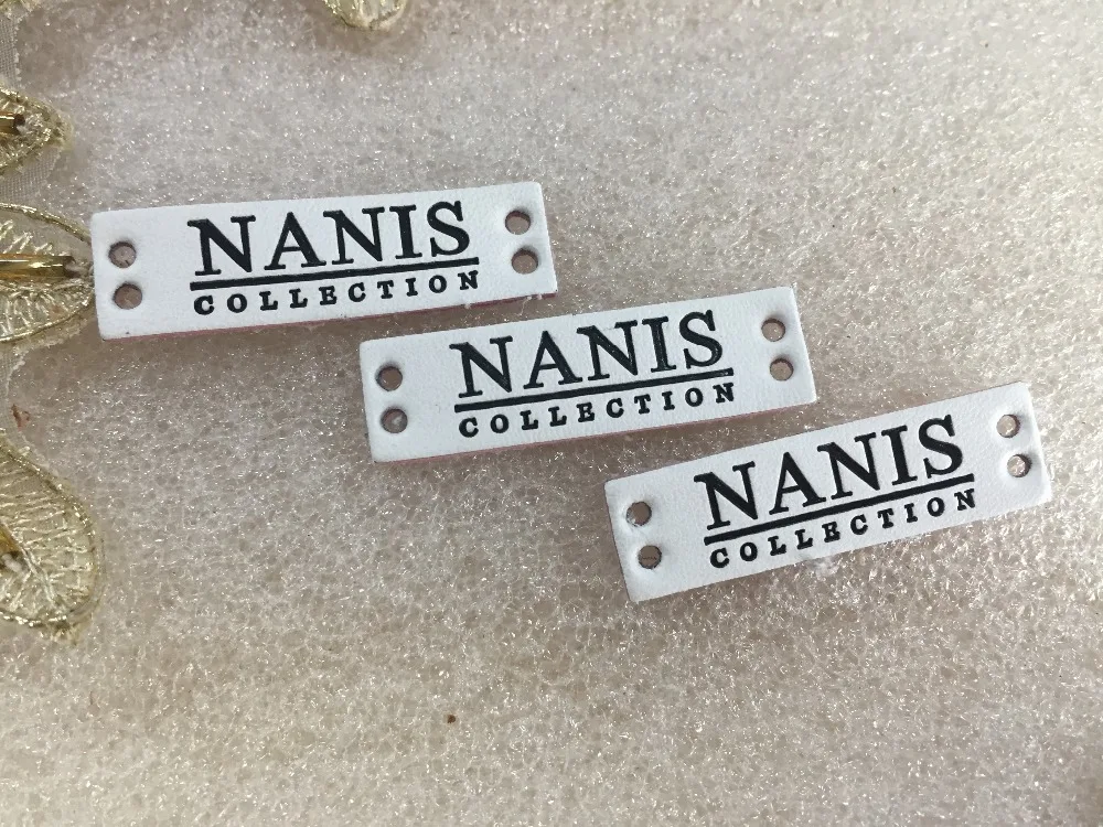 

Custom made leather label, PU leather label, PU patch, debossed / embossed logo simulation leather tags for clothes, jeans,bags