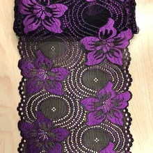 1 ярд одежды Нижнее белье свадебное платье кружевные аксессуары многоцветное эластичное спандекс кружево ширина: 18 см