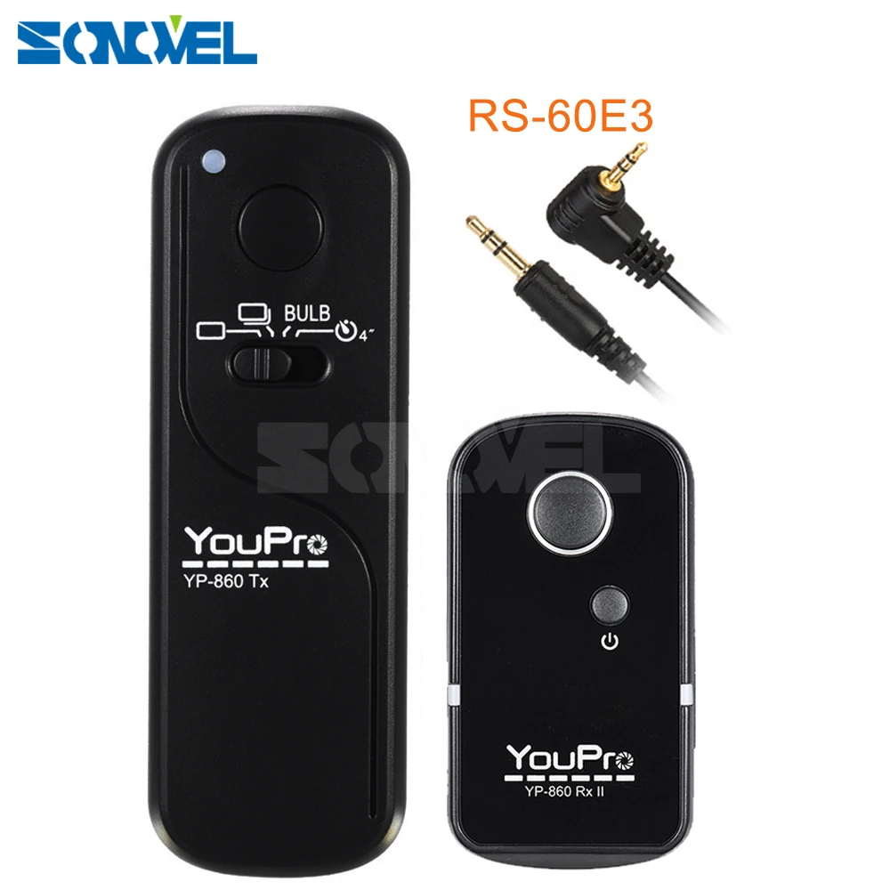 Wireless Shutter Release Remote Control RS 60E3 For Canon Rebel T7i T6i