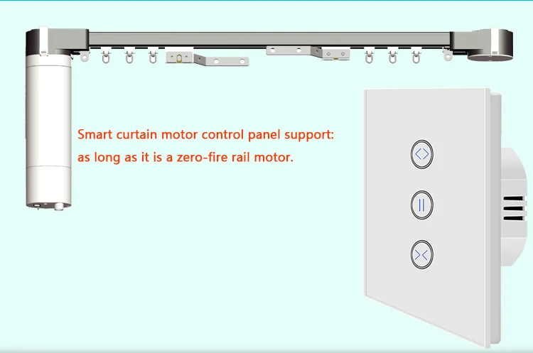 Wi-Fi выключатель электрических штор занавес переключатель стеклянная панель сенсорный занавес переключатель для электрического занавеса