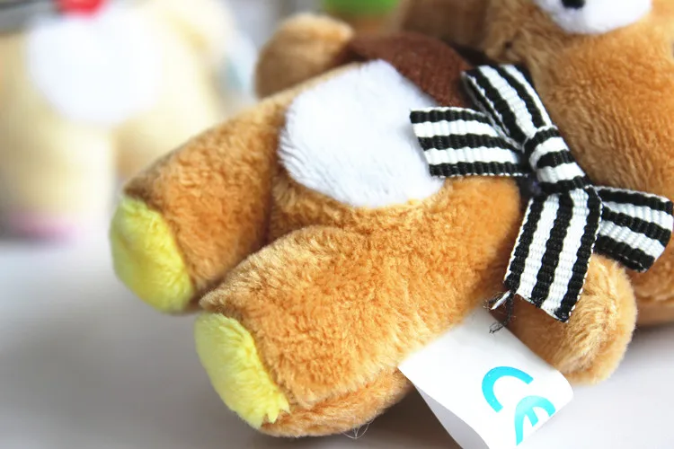 Оптовая продажа 12 шт./лот Rilakkuma Набивная игрушка Медведь кукла 10 см небольшой