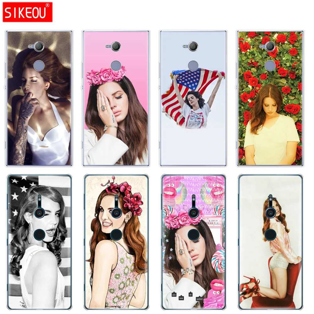 

silicone Cover phone Case for sony xperia XA1 XA2 ULTRA PLUS L1 L2 XZ1 XZ2 compact XZ PREMIUM lana del rey