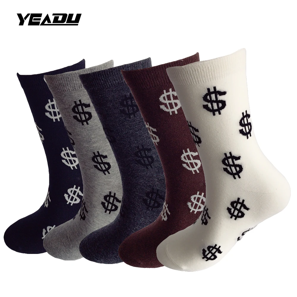 YEADU 5 пар/лот новинка 2017 бесплатная доставка мужские носки Harajuku в долларах