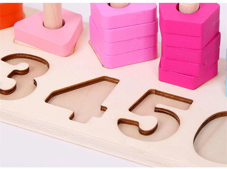 Монтессори математические игрушки Цифровая форма сопряжение обучения дошкольников счетная доска детские развивающие деревянные игрушки для детей подарок