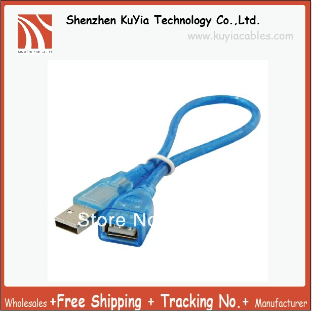 

KUYiA 20pcs 1ft USB 2.0 Extension Cable with shielded USB Male to Female data cable 30cm free shipping +tracking number