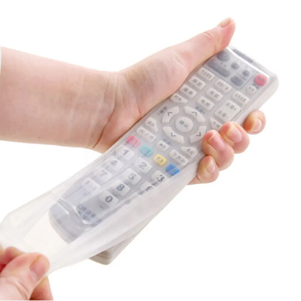 

1PC TV Air Condition Remote Controller Clear Silicone Protector Case Cover Skin Waterproof Pouch Bags Items Accessories