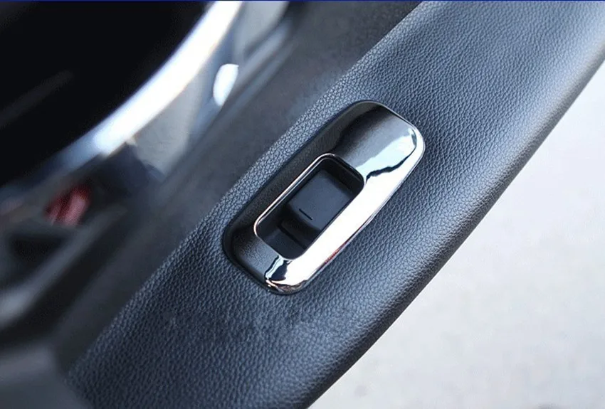 4 шт./лот автомобильные наклейки на оконную панель управления подъемом ABS хромированные украшения с блестками для Nissan Qashqai J10 2011 2012 2013