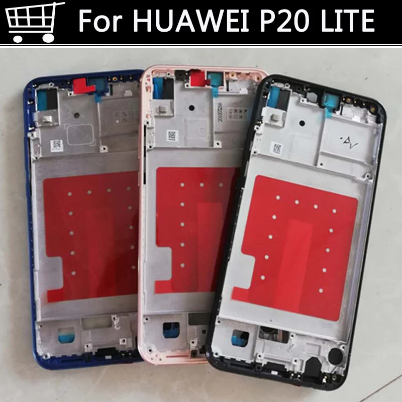 For HUAWEI P20 LITE Front Bezel/Middle Frame Housing Cover on 