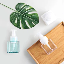 5 шт., 250 мл, Muji, Квадратная бутылка для пены, для мытья рук, для ванны, для молока, мусса, бутылка, 250cc, пустые бутылки, сверкающая бутылка