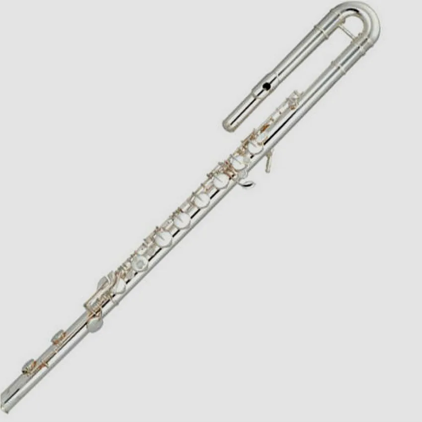 Бас флейта C ключевые с серебряным покрытием, Мельхиор корпус и т. д
