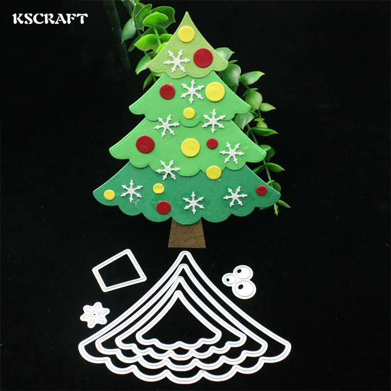 

KSCRAFT Chritsmas Tree Metal Cutting Dies Stencils for DIY Scrapbooking/photo album Decorative Embossing DIY Paper Card