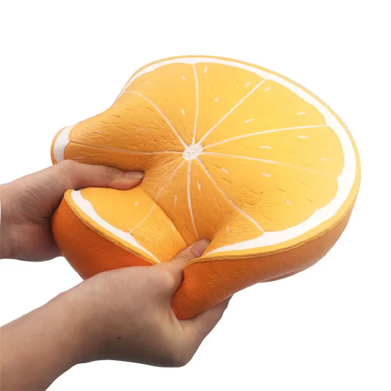 Большой гигантский 10 дюймов Squishies фрукты игрушки Оранжевый Арбуз клубника из мягкой искусственной кожи медленно нарастающее при сжатии игрушка для снятия стресса в смешная игрушка в подарок