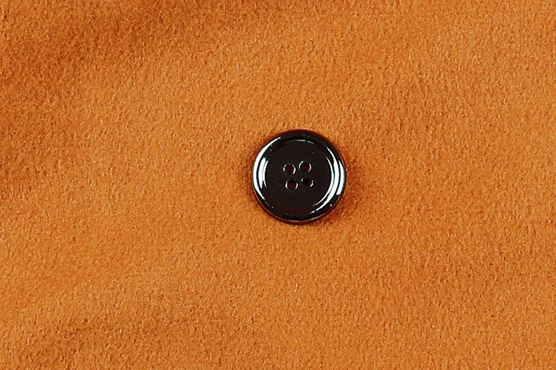 Шерстяное Женское пальто новое осенне-зимнее свободное приталенное двубортное с карманами с длинным рукавом черное 3XL размера плюс Смешанная одежда JD35
