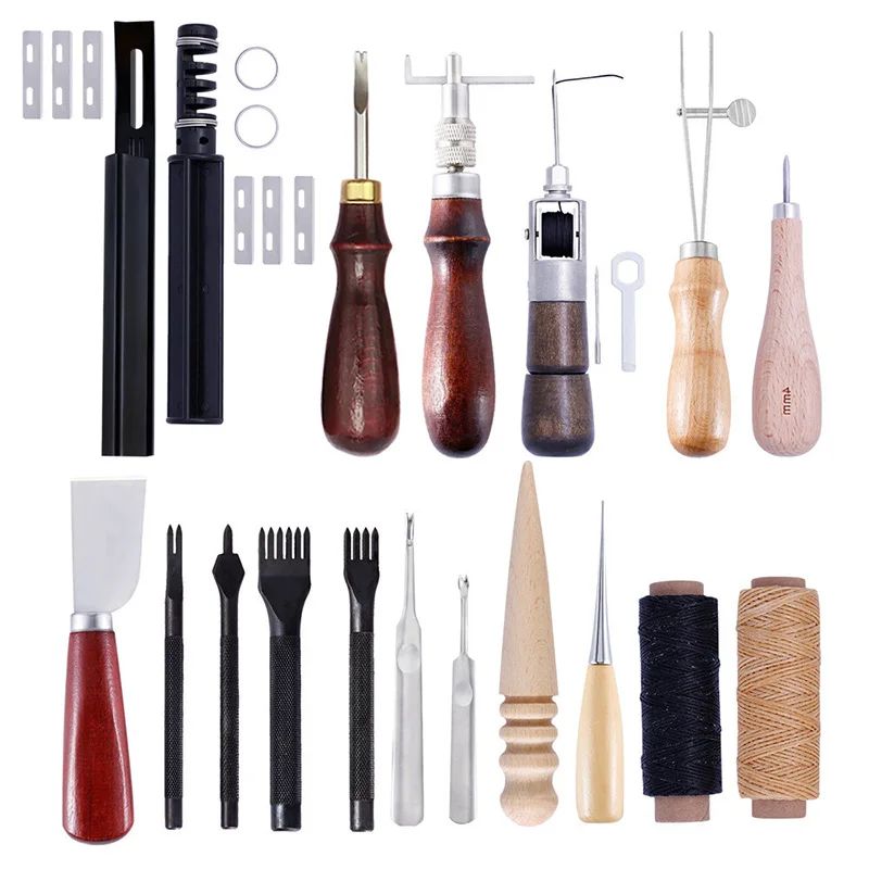 12Pcs//Lot Leathercraft Stamp Tools Working Line Horseshoe Shape Saddle Making Stamping Set Special Punch Carving Handmade Art Tool for DIT Leather Craft Kits Patterns Designs