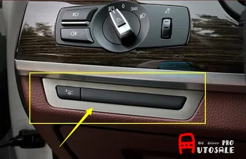 

For BMW 7 Series F01 2010-2015 Interior Dashboard Driver Side Bottom Button Cover stainless 1pcs