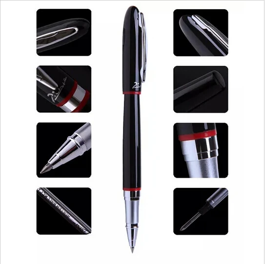 

Picasso 907 Montmartre Black Ballpoint Pen Red Ring and Yellow Ring Optional