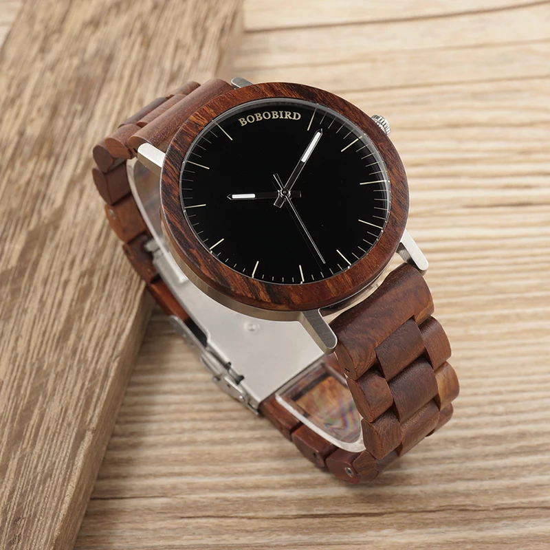 BOBO BIRD Brand M16 All Wooden Watch Men Casual Luxury Wood Strap Wristwatches Gifts Watch reloj masculino