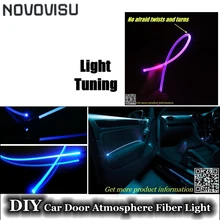 Novovisu для всех автомобилей Внутреннее освещение тюнинг атмосфера волоконно-оптической полосы окружающего света/внутри дверь Cool полосы света