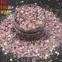 TCT-279, матовый цвет, Шестигранная форма, ногти, блестки, дизайн ногтей, украшение, блеск для тела, краска для лица, макияж, фестиваль, ручная работа, хна, сделай сам