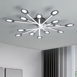 Новый дизайн коричневый/белый современный светодиодный потолочный светильник для гостиной спальни Plafon Inddor потолочный светильник