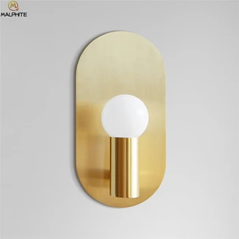 

Modern Golden Wall Light Restaurant Cafe Hanging Wall Lamp Luminaire Bedroom Corridor Simple Kitchen Fixtures Decor Luminaria