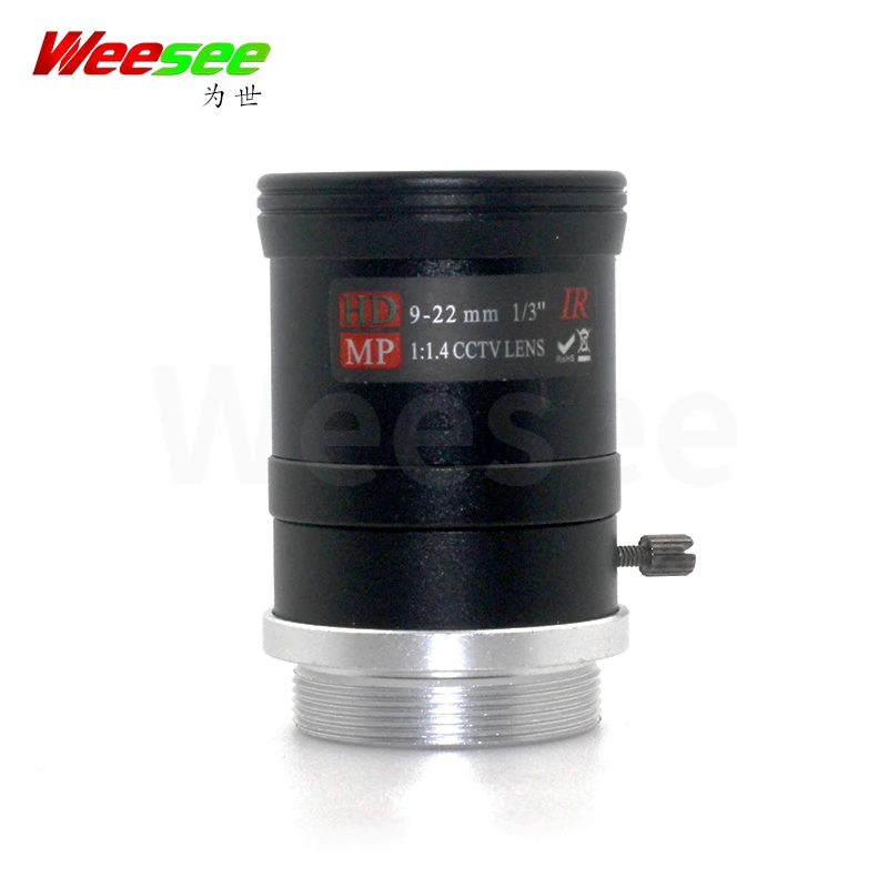 WS 9 22 мм MP HD CCTV объектив Ручной варифокальный Ирис Объектив CS крепление F1.4 1/3