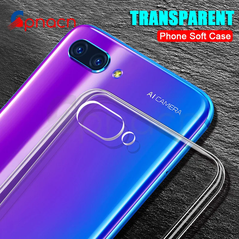 

GPNACN Ultra Thin Soft Transparent TPU Case For Huawei Honor 10 Lite V10 Honor 9 Lite V9 Play 8 Lite Silicone Full Cover Cases