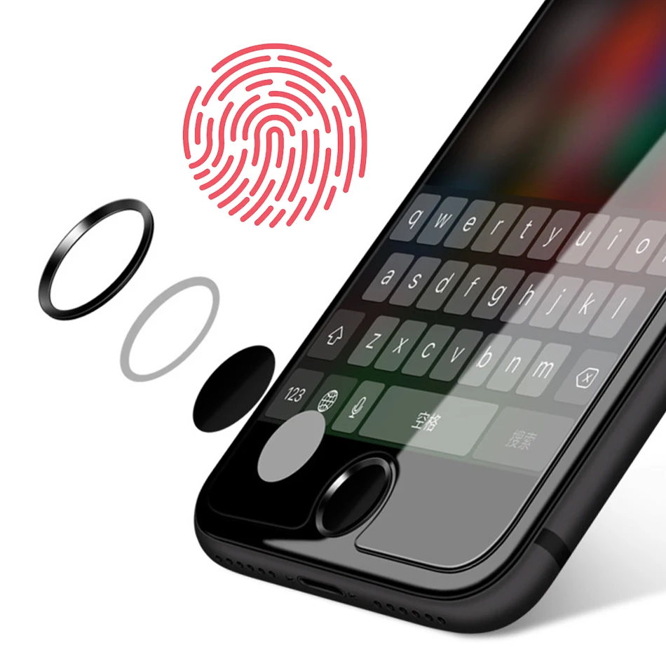 10 шт. наклейка на кнопку домой для iPhone 8 7 8 p 7 p 6 p 6s plus X наклейка для отпечатков пальцев разблокировка ключа анти пот протектор для ipad