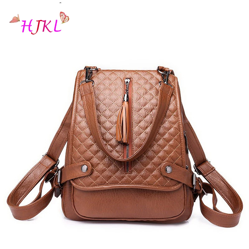 Fashion Women Backpack High Quality Youth Leather Backpacks for Teenage