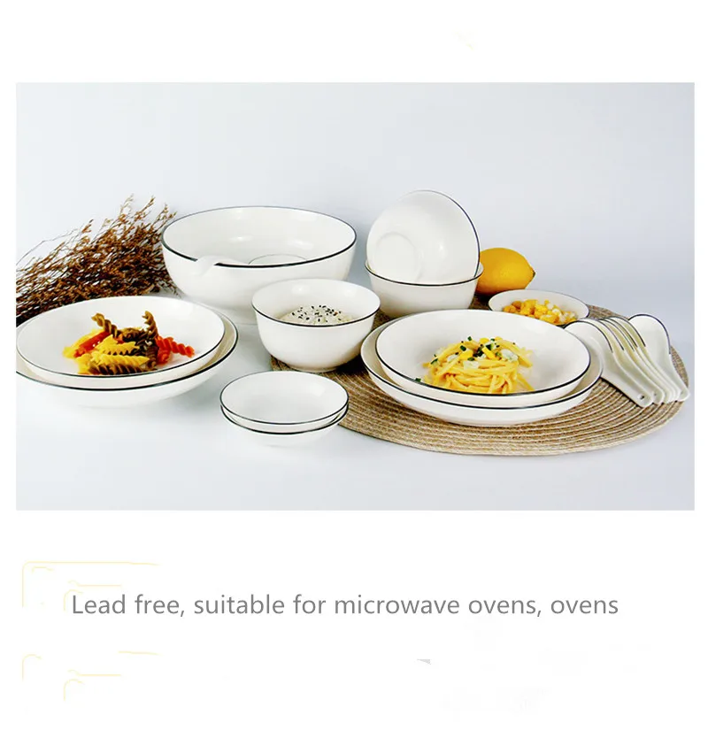Ceramic Plate Bowl Set (9)
