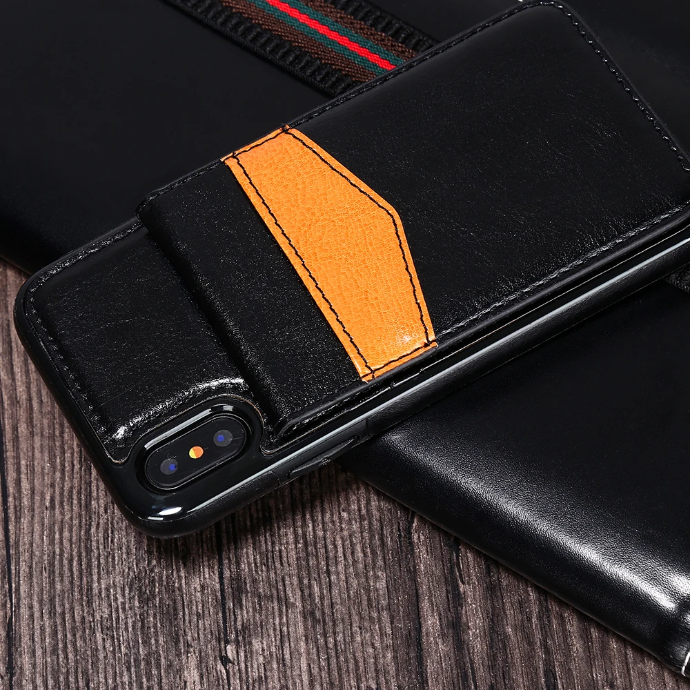 Чехол бумажник HAISSKY для iPhone Xs чехол max xr X 10 роскошный кожаный магнитный держатель