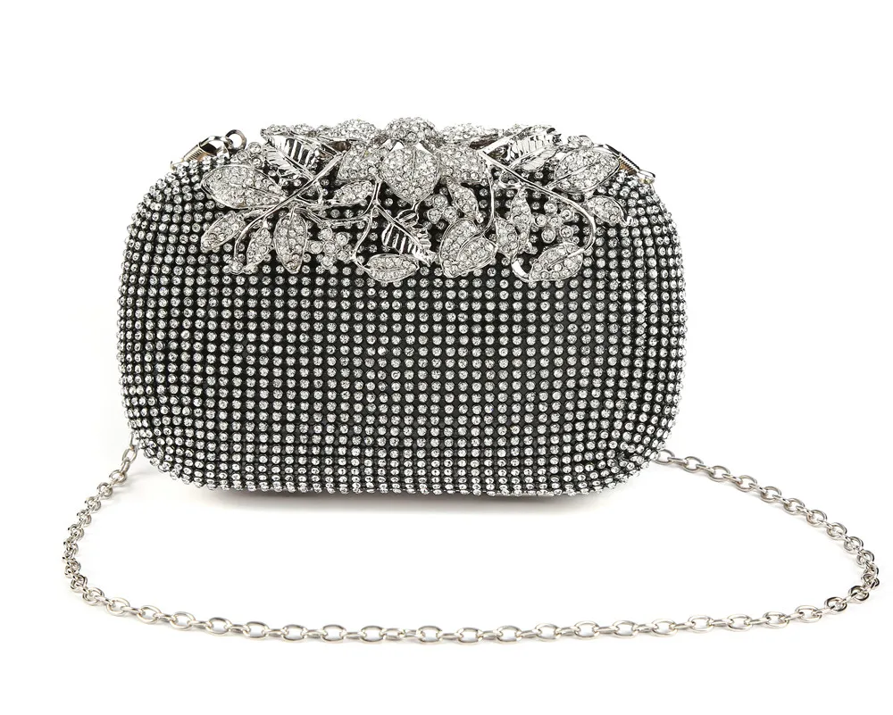 Роскошные свадебные сумки женские дизайнерские цветочные хрустальные вечерние