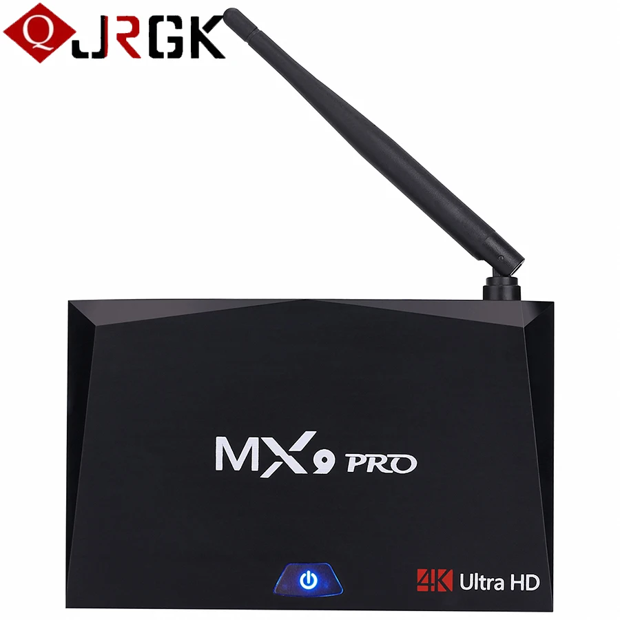 MX9 Pro Smart Android 8,1 ТВ коробка 4 Гб Оперативная память 32 GB Встроенная память RK3328 4 ядра 2,4 г/5G двухъядерный процессор Wi-Fi BT4.1 Мини ПК H.265 VP9 HDR 4 к HD медиа плеер
