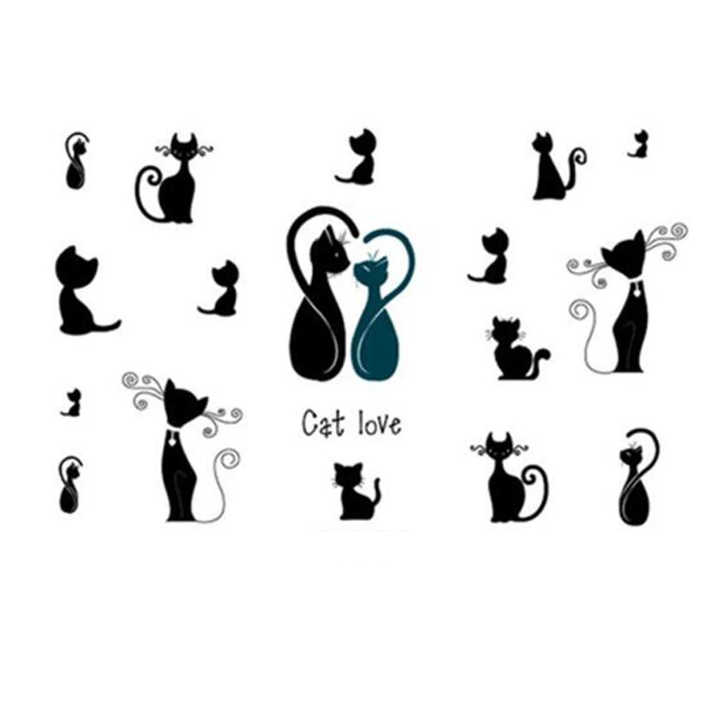 Yeeech Temporaire Tatouages Autocollant Pour Femmes Faux Animal Kitty Chat Amour Famille Concoit Sexy Bras Jambe Poitrine Body Art Etanche Aliexpress